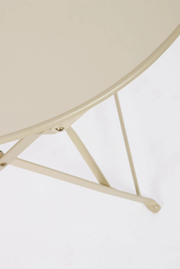 Set 3 Pezzi Bistrot da Giardino con Tavolo e 2 Sedie in Acciaio Verniciato Austin Gypsum