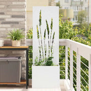 Schermo per privacy in giardino Traforo Bianco 50 x 150 cm 876463