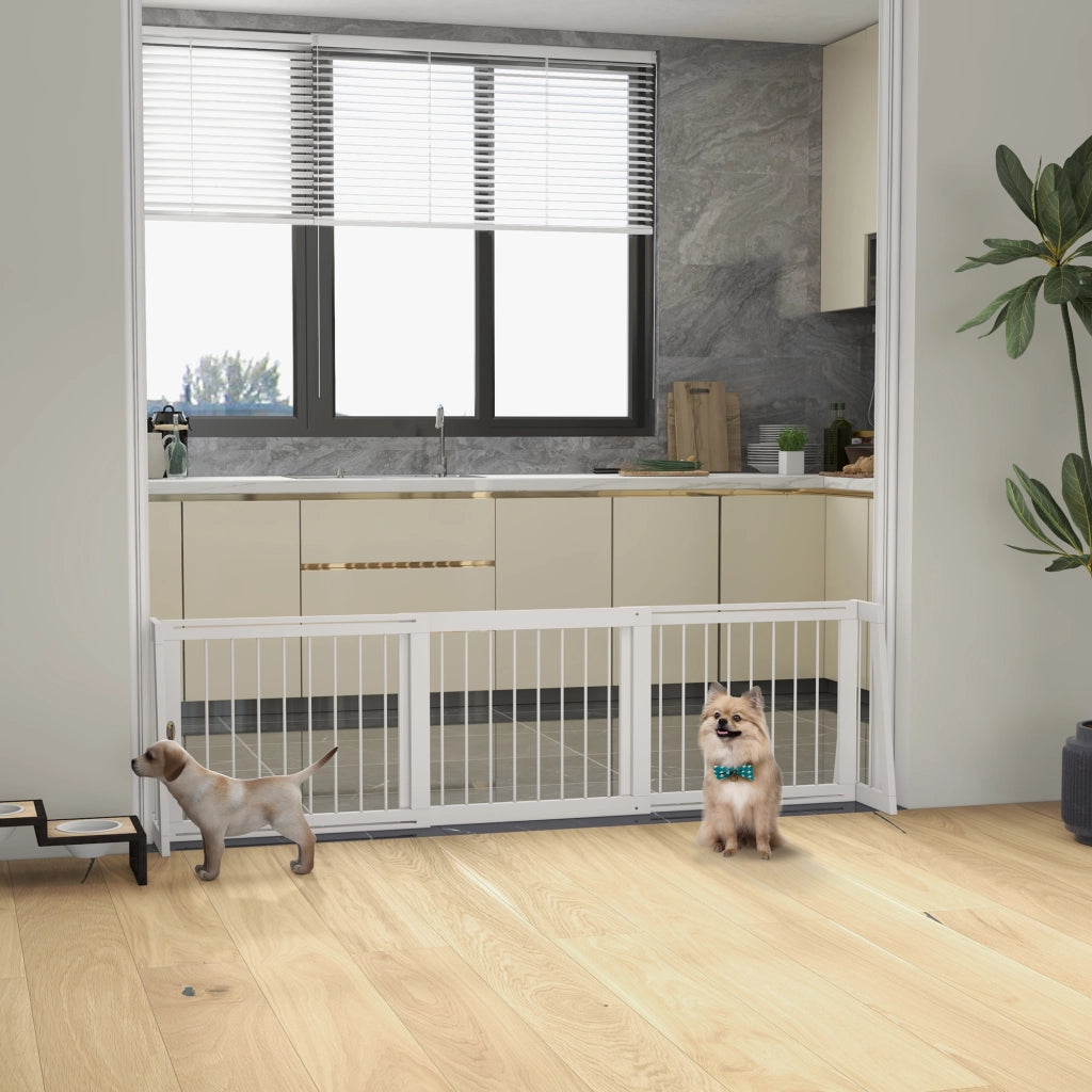 Cancello per Cani Estensibile ¨C zephmum ¨C 71-190x38,5x56 cm, Bianco