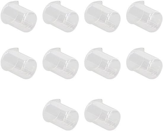 Set di 10 Bicchieri di Laboratorio in Borosilicato 50 Ml - Diametro Alto - Set Completo - Linea di Riferimento Chiara - Resistente all'Acido e all'Alcali - Materiale di Alta Qualità - Facile da Pulire - Bicchiere a Misura di 50 Ml