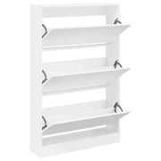 Scarpiera | Mobile per scarpe Bianca 80x21x125,5 cm in Legno Multistrato