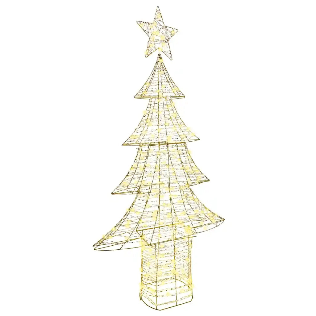 Albero di Natale con 240 LED Bianco caldo 181 cm PET