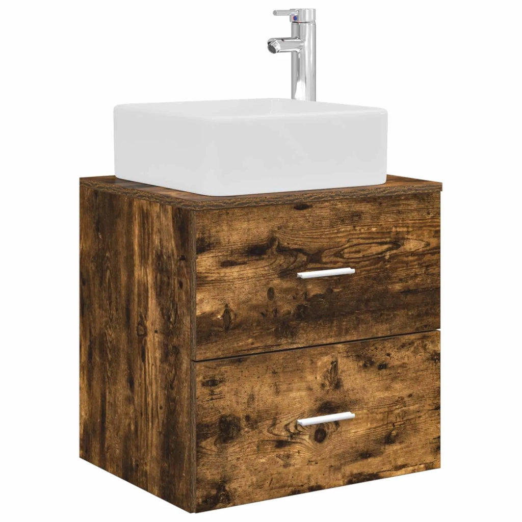 Set di mobili per il bagno 5 pcs Rovere Fumo 3406835