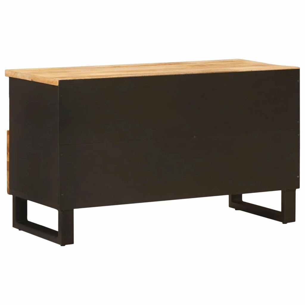 Mobile TV Marrone 80 x 33 x 46 cm Legno di mango massello