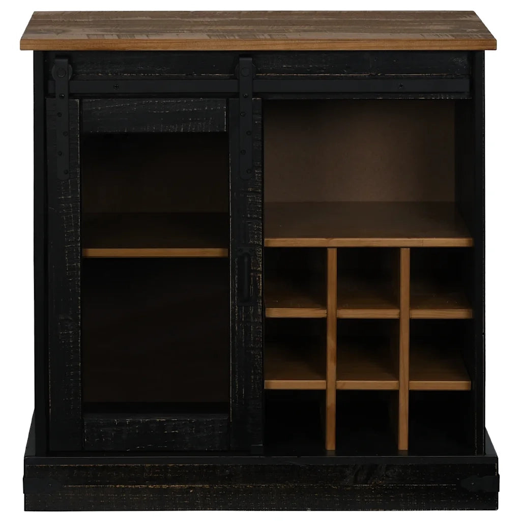 Credenza HALDEN con Anta Scorrevole 80x40x80 cm Legno Massello 4018424