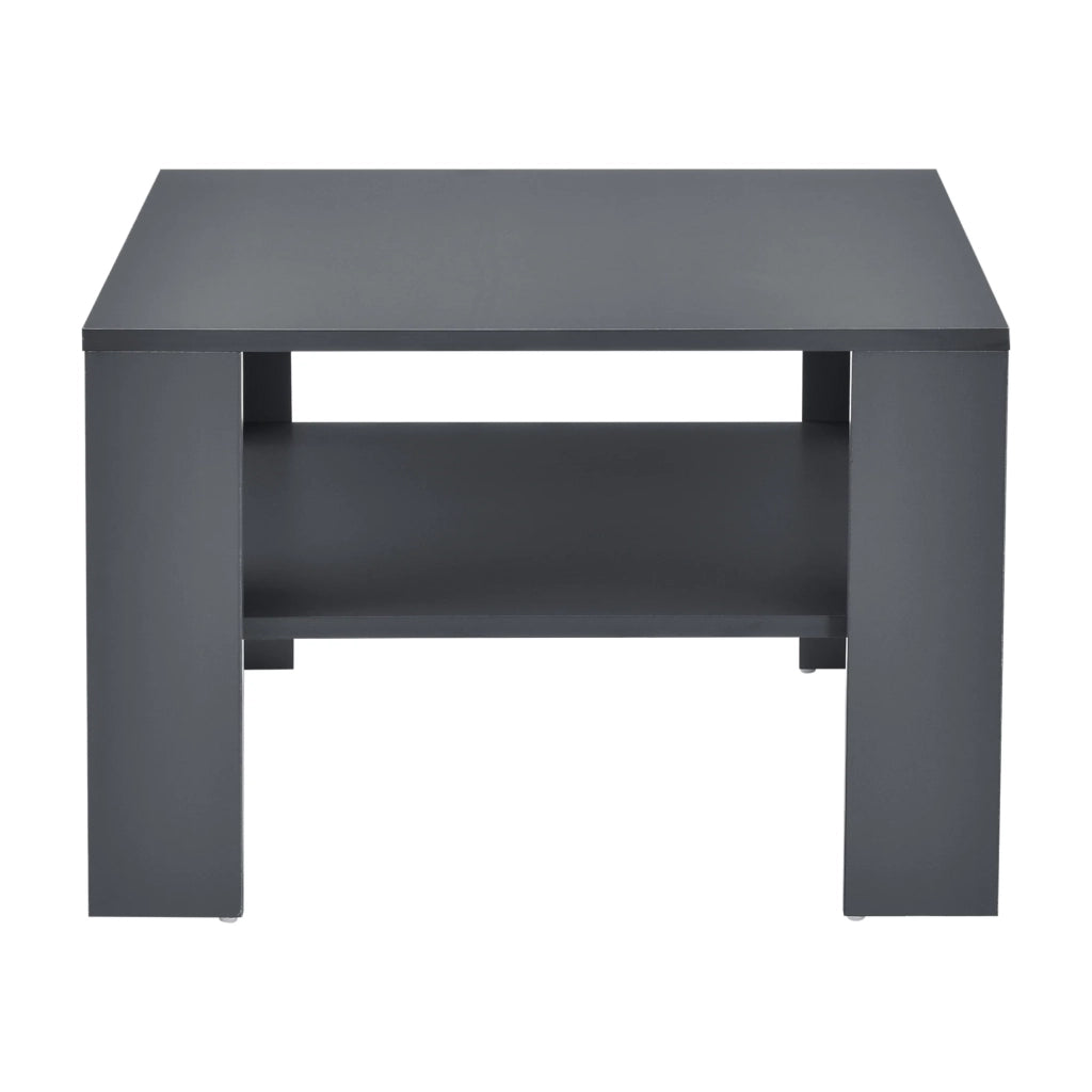 Tavolino da salotto 60 x 60 x 40 cm grigio scuro 03_0008434