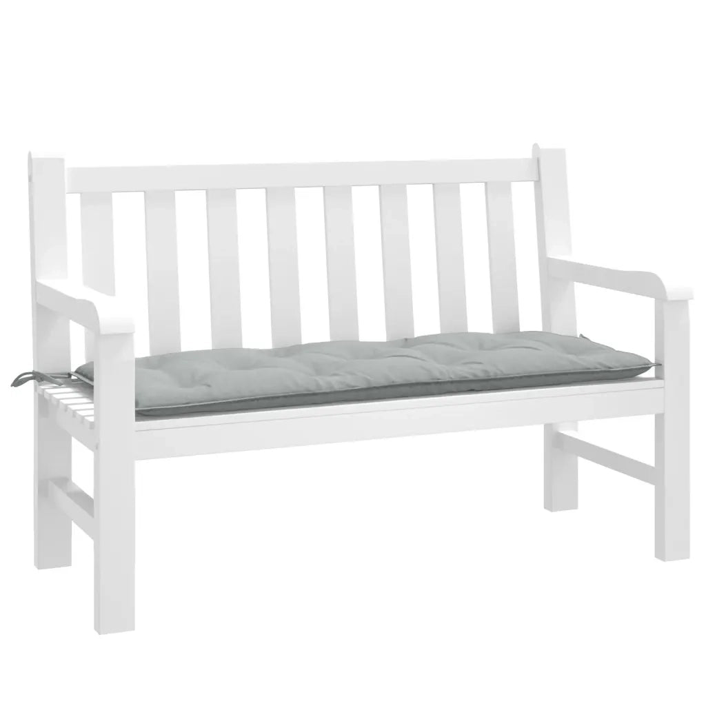 Cuscino Panca Giardino Grigio Chiaro MÃ©lange 120x50x7cm Tessuto