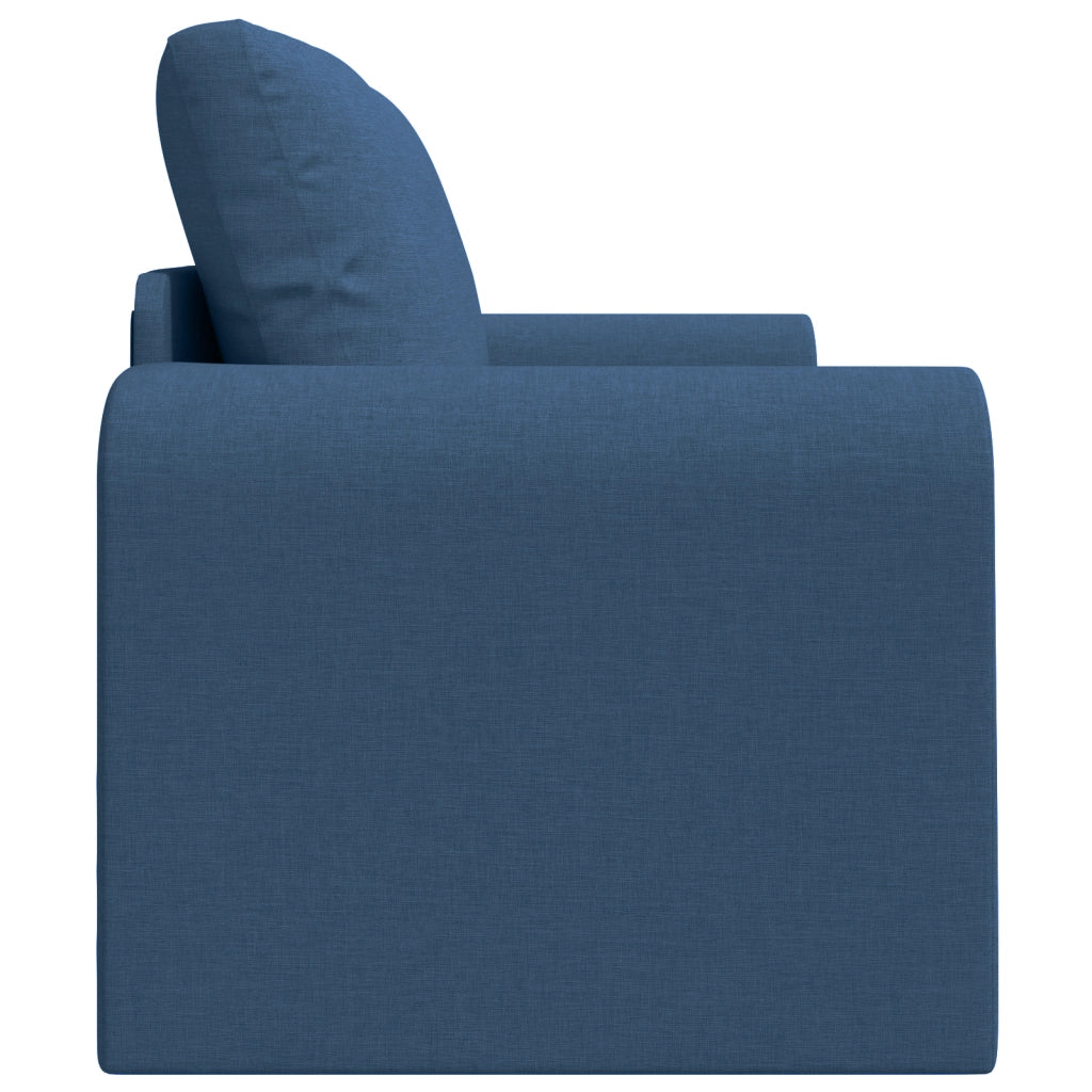 Divano Letto 2-in-1 Blu 148x71x83 cm in Tessuto