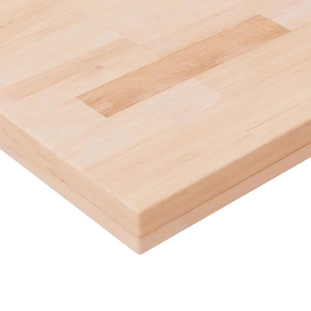 Piano Tavolo Quadrato 40x40x4 cm Massello Rovere Non Trattato 342942