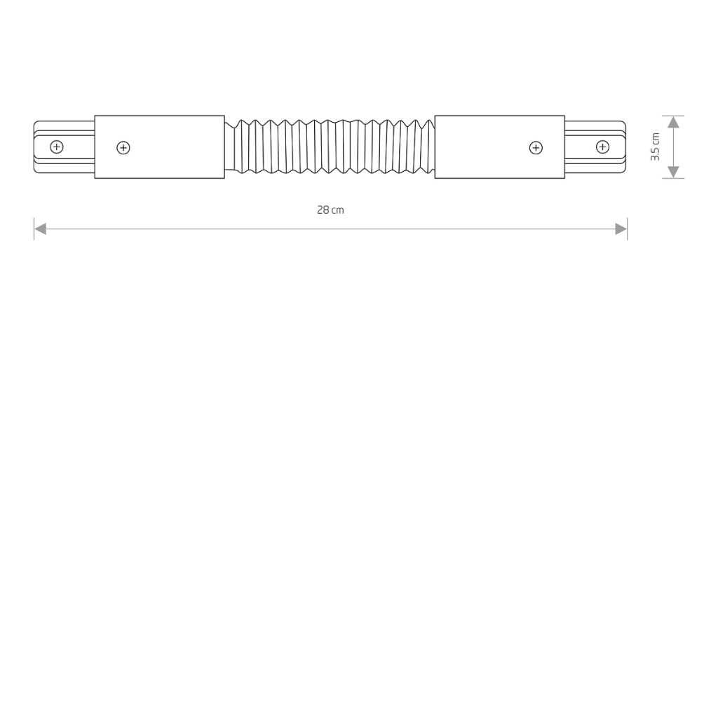 Nowodvorski PROFILE Connettore flessibile nero plastica 8383
