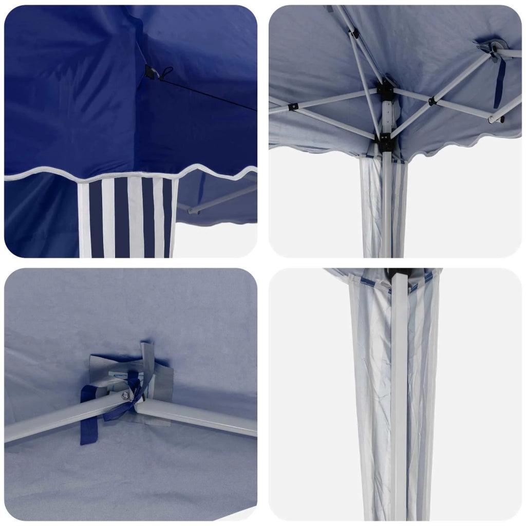 Tenda per feste a pop-up 575 x 289 x 245 cm Blu