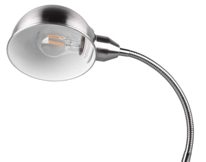 Lampada da Tavolo da Interno Attacco E27 in Metallo Nickel Opaco