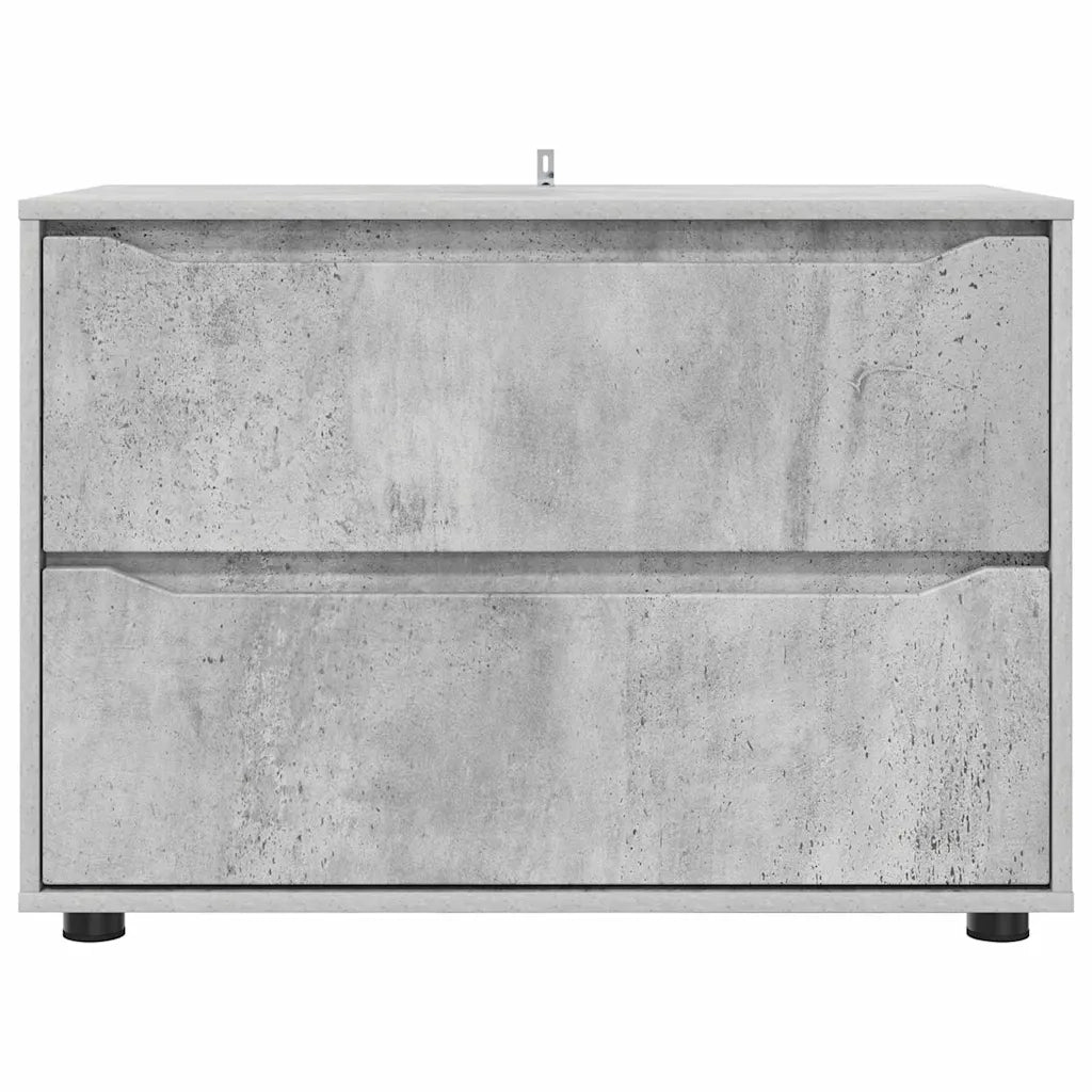 Armadio Grigio cemento 80 x 48 x 57 cm Legno multistrato