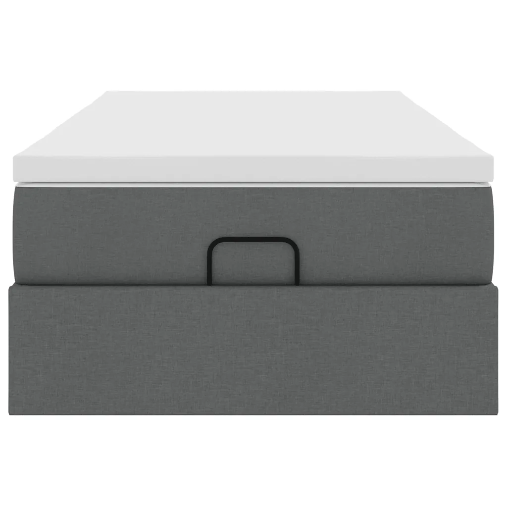 Struttura Letto Pouf con Materasso 100x200 cm in Tessuto