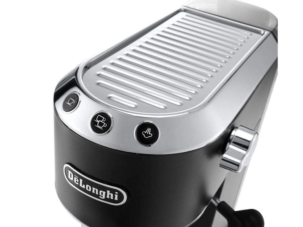DeLonghi Dedica Style EC685.BK, Macchina Espresso Manuale, Nero-Cromo, 1.1L
