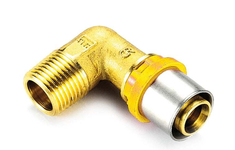 RACCORDO PER MULTISTRATO GAS CURVO MASCHIO- 20 x 1/2- TIEMM- pezzi 1