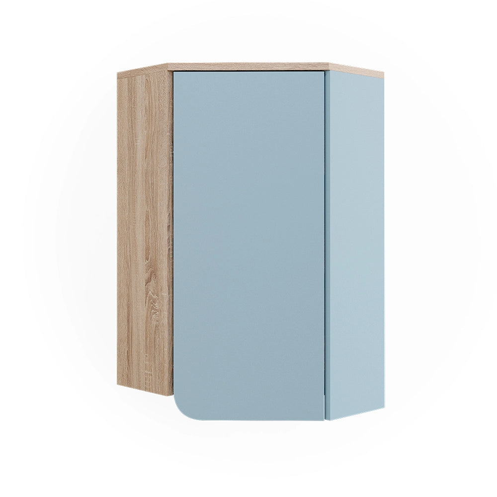 Vicco Mobile da bagno Grigio-blu 42.4 x 75 cm con porta e vani aperti
