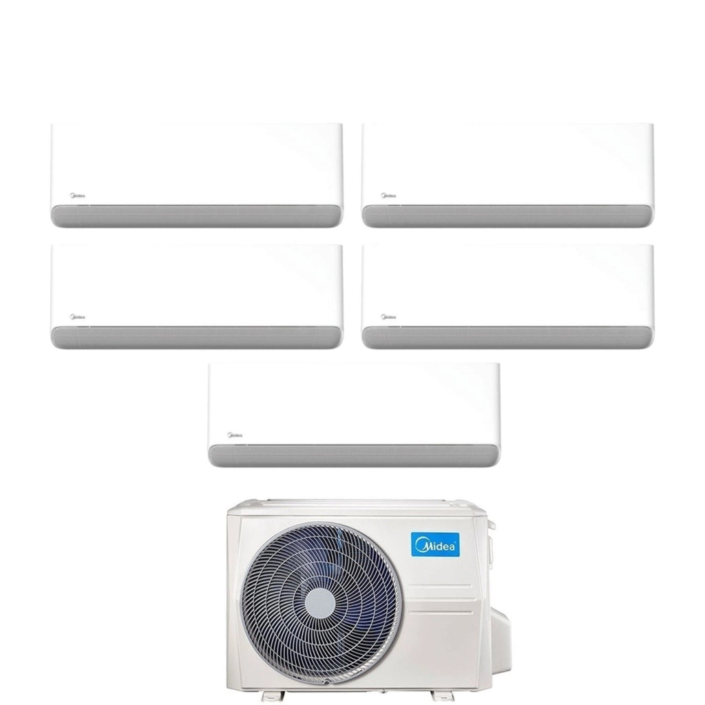 Condizionatore Penta Split Midea Breezeless E 9+9+9+12+12 con M5OE-42HFN8-Q R-32 Wi-Fi Integrato