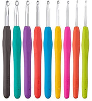 Set di ago da cucire 9 pezzi - Ago da cucire ergonomici - Alluminio - Antiribaltamento - Leggero - Incluso organizzatore
