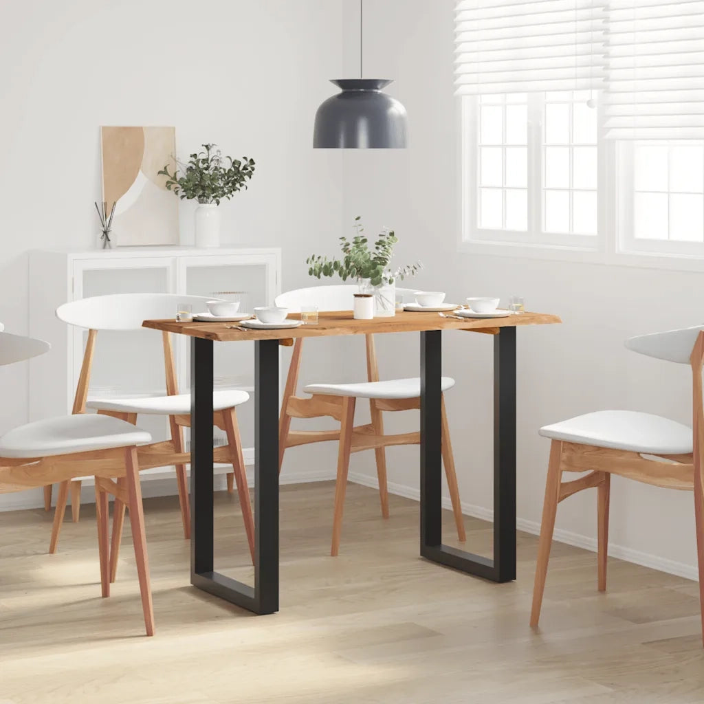 Tavolo da Pranzo 110x50x76 cm Legno Massello di Acacia 350289