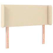 Testiera | Testata ad Orecchio Crema 83x16x78/88 cm in Tessuto