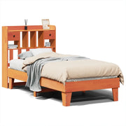 Letto singolo | Letto per adulti | Letto senza Materasso Marrone Cera 75x190 cm in Legno di Pino