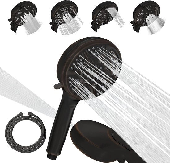 Manicure a secco con 9 funzioni, manicure a secco a mano con interruttore a on/off, pausa e impostazione di getto a cascata, testa di manicure a secco premium in ABS rimovibile con pantografo.