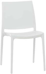 Sedia outdoor Maya impilabile bianco