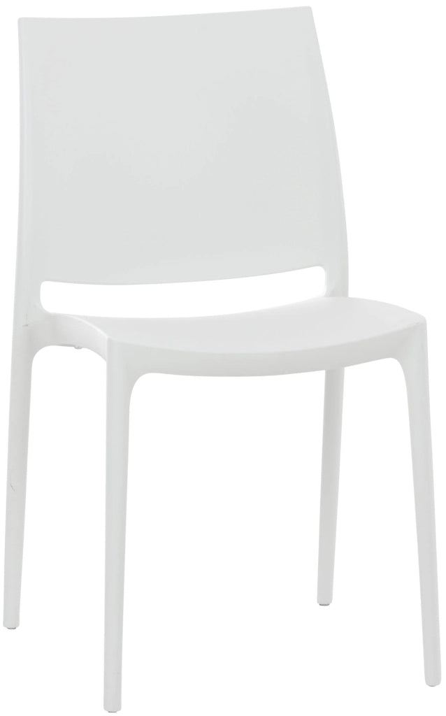 Sedia outdoor Maya impilabile bianco