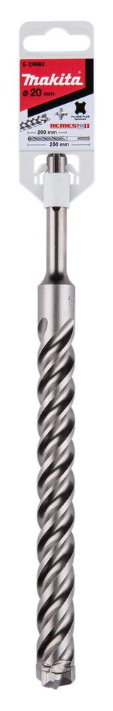 Punta SDS-Plus Makita Nemesis II Ø20 x 250 mm per Cemento Armato – E-24882