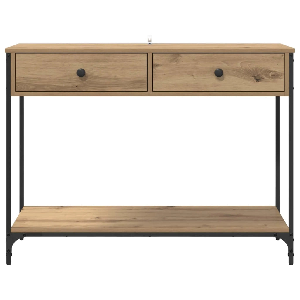 Tavolo consolle Rovere artigianale 100 x 34,5 x 75 cm