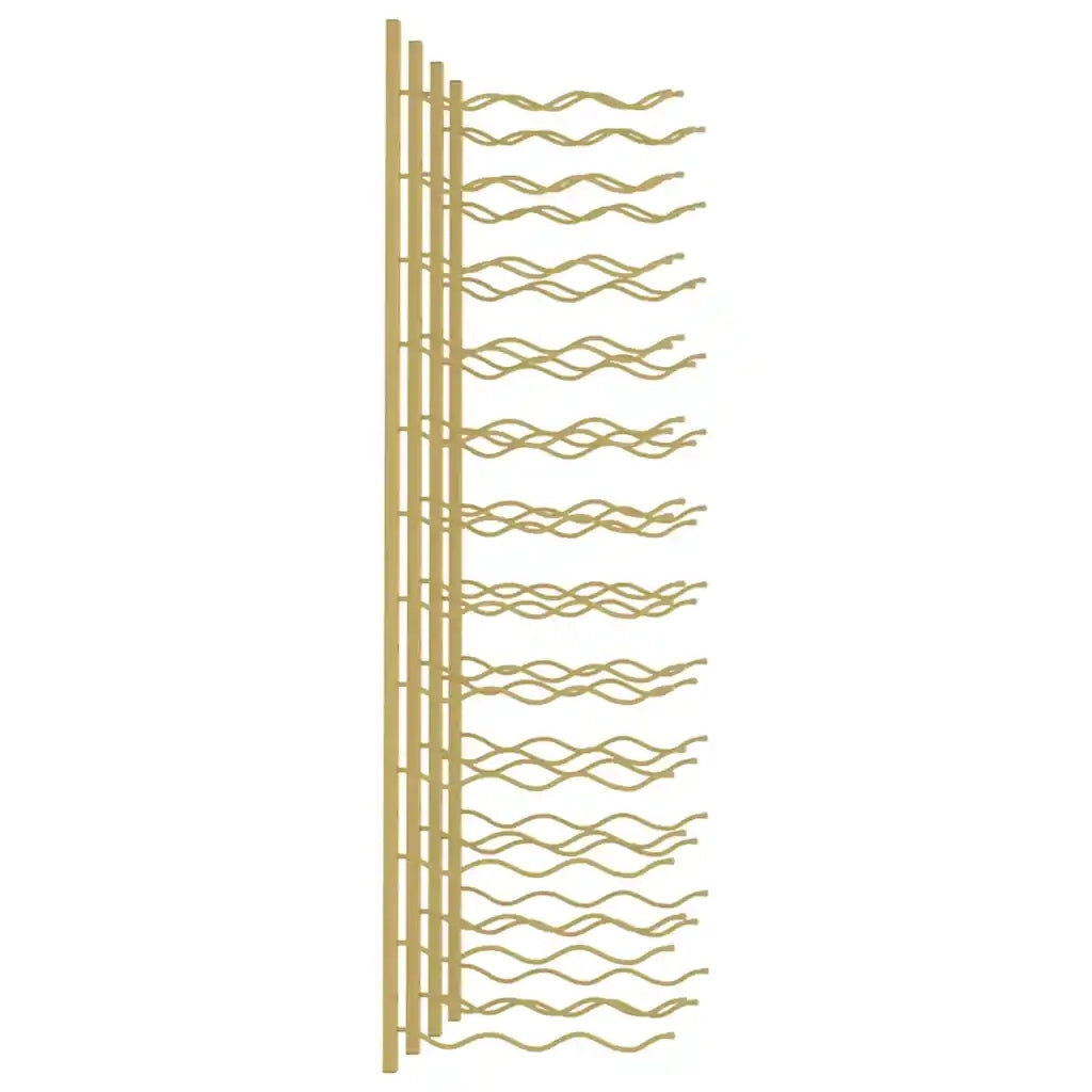 Portavini da Parete per 36 Bottiglie 2 pz Oro in Ferro CFW6015260