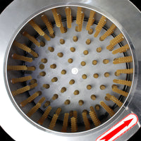 Fudajo Spiumatrice elettrica 1500 w, Spennapolli con tamburo in acciaio inox Ø 50cm 130 dita