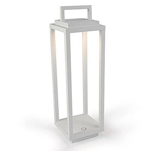 Ab+ by Abert 9101317002 Resort Lampada da tavolo portatile ricaricabile Touch IP54 180 lumen 12 ore autonomia colore Bianco