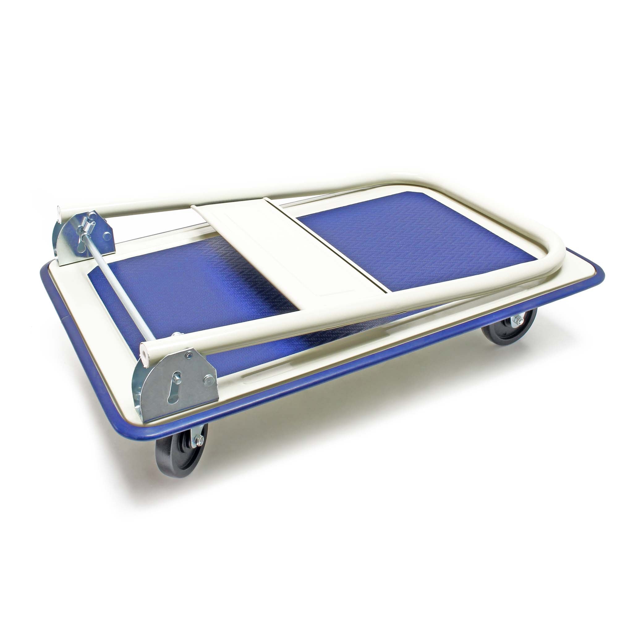 Carrello a pianale da magazzino max 150 kg con manico pieghevole