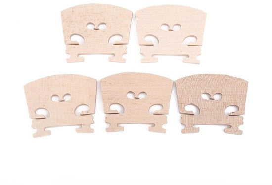 Accessorio per violino in legno di quercia - 4/4 violino - 5 pezzi - Dimensioni 5 x 4 x 0,5 cm - Leggero - Materiale naturale