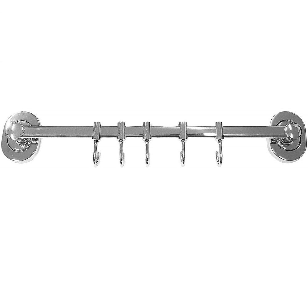 Trade Shop - Supporto Appendino 5 Ganci  69193 40x7x4cm Asciugamano Accappatoio Bagno -