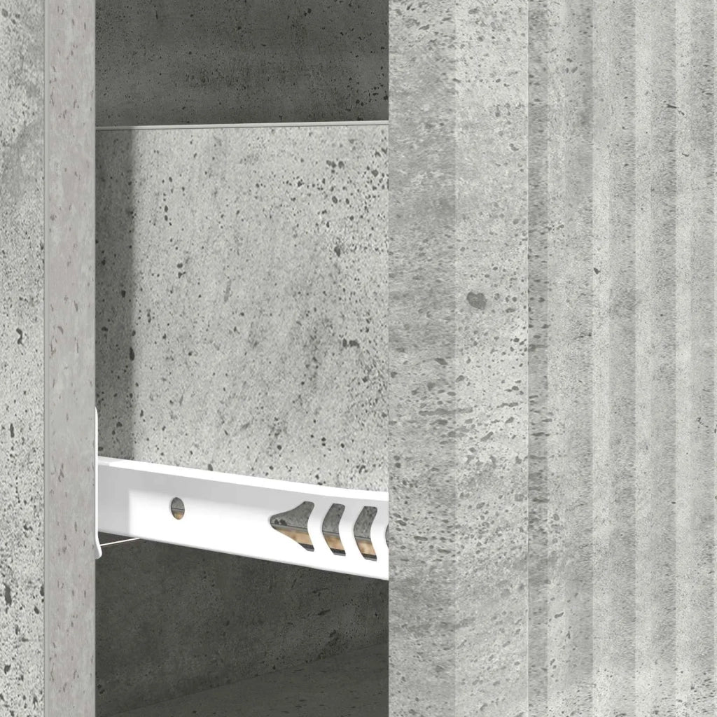 Mobile con Cassetti Grigio Cemento 66 x 34,5 x 90 cm