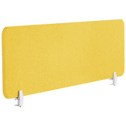 Pannello Divisorio Fonoassorbente per scrivania in PET giallo 160 x 40 cm tavolo ufficio