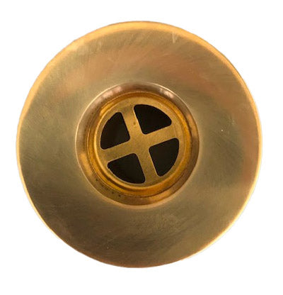 Piletta per Fontana da Giardino da 1" in Ottone Lucido con Tappo