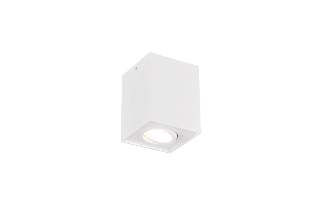 Plafoniera da Interno  GU10 in Metallo Bianco Opaco