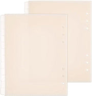 Divisori per legatoria A5 - 6 righe - 12 etichette - Beige - Plastica - Indexatore