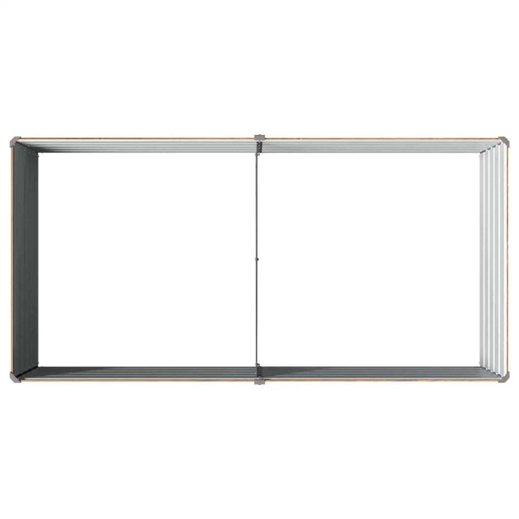 Letto rialzato da giardino Marrone legno 160 x 80 x 55 cm 8006394