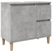Mobile sottolavabo moderno con vano contenitore 65 x 33 x 60 cm legno composito grigio cemento 02_0051045