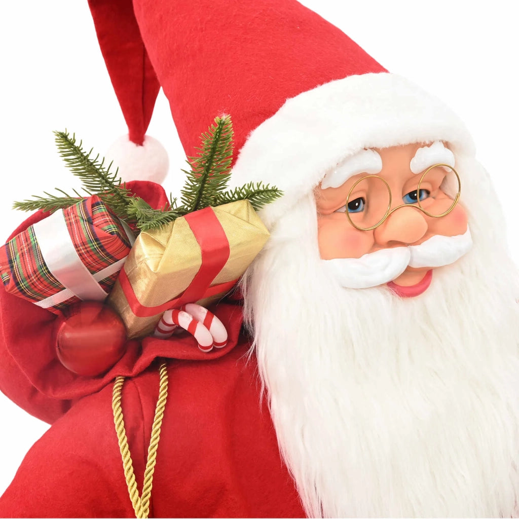 Statuetta di Babbo Natale Rosso 110 cm Poliestere 42050768