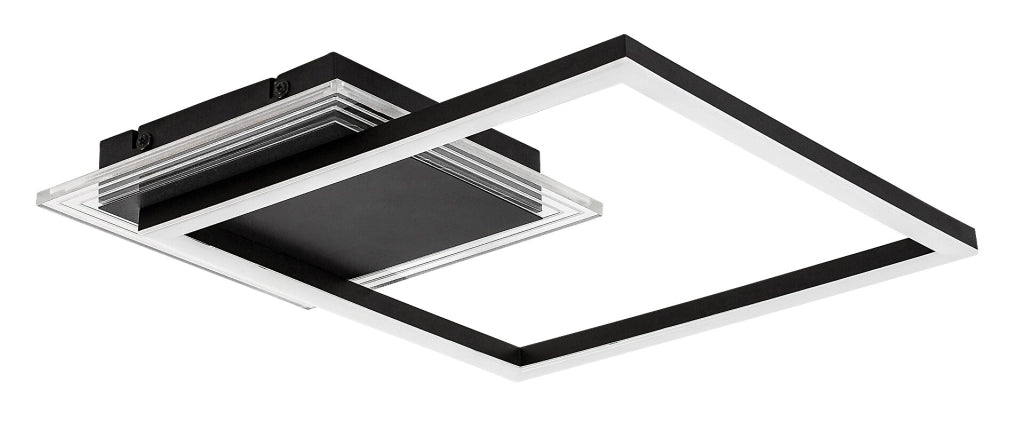 Plafoniera LED quadrata nera 24W 3000K Rabalux Ottavia