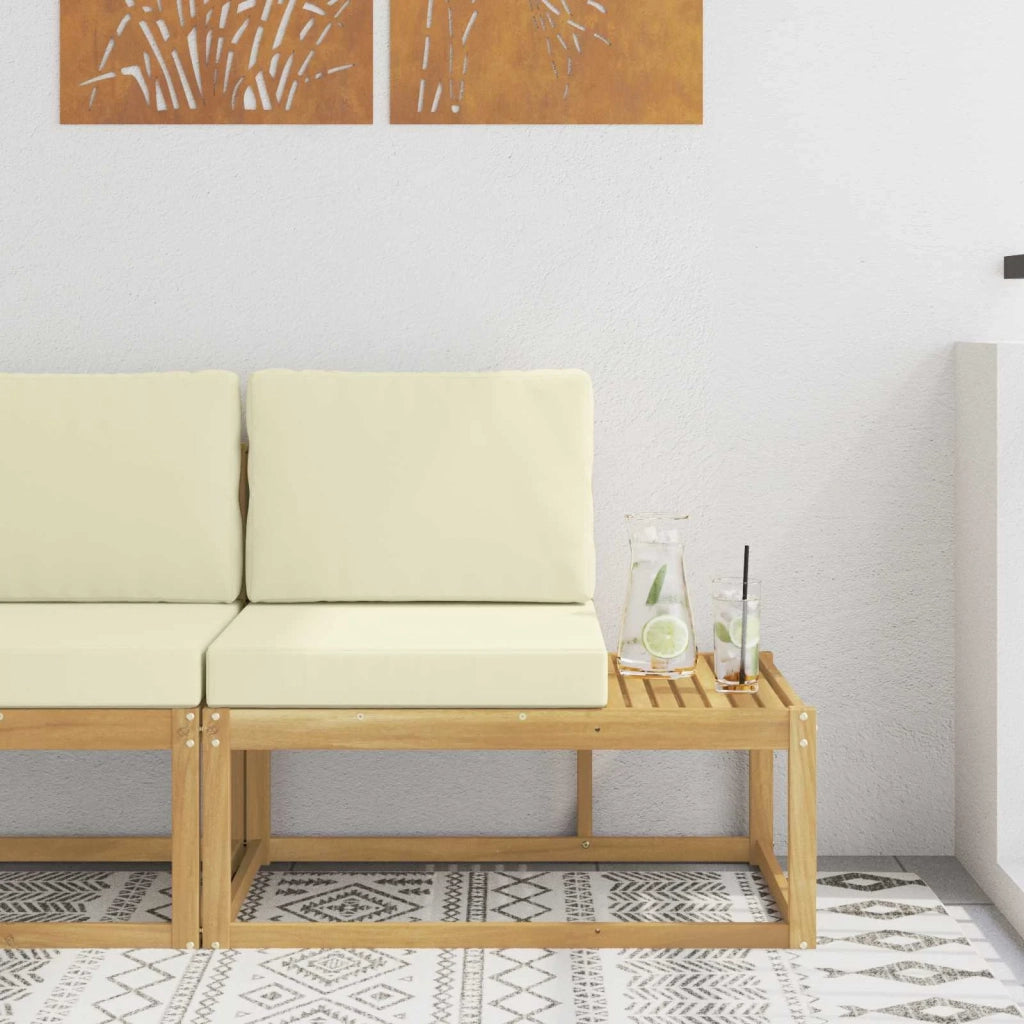 Divano da Esterno con cuscino-Divano da Giardino Bianco 91 x 63 x 73 cm 899382