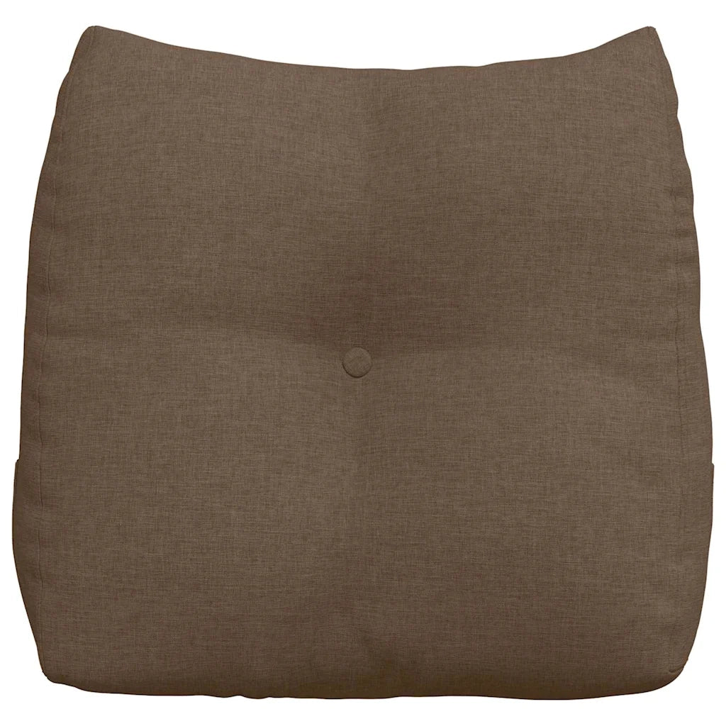 Cuscino per Schiena Marrone 45 x 24 x 50 cm Tessuto 42014358