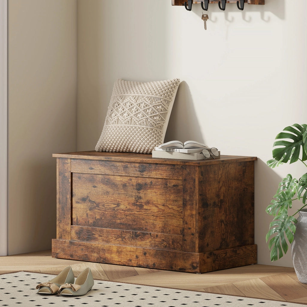 Cassa di legno per giocattoli ¨C zephmum ¨C marrone 80x40x45