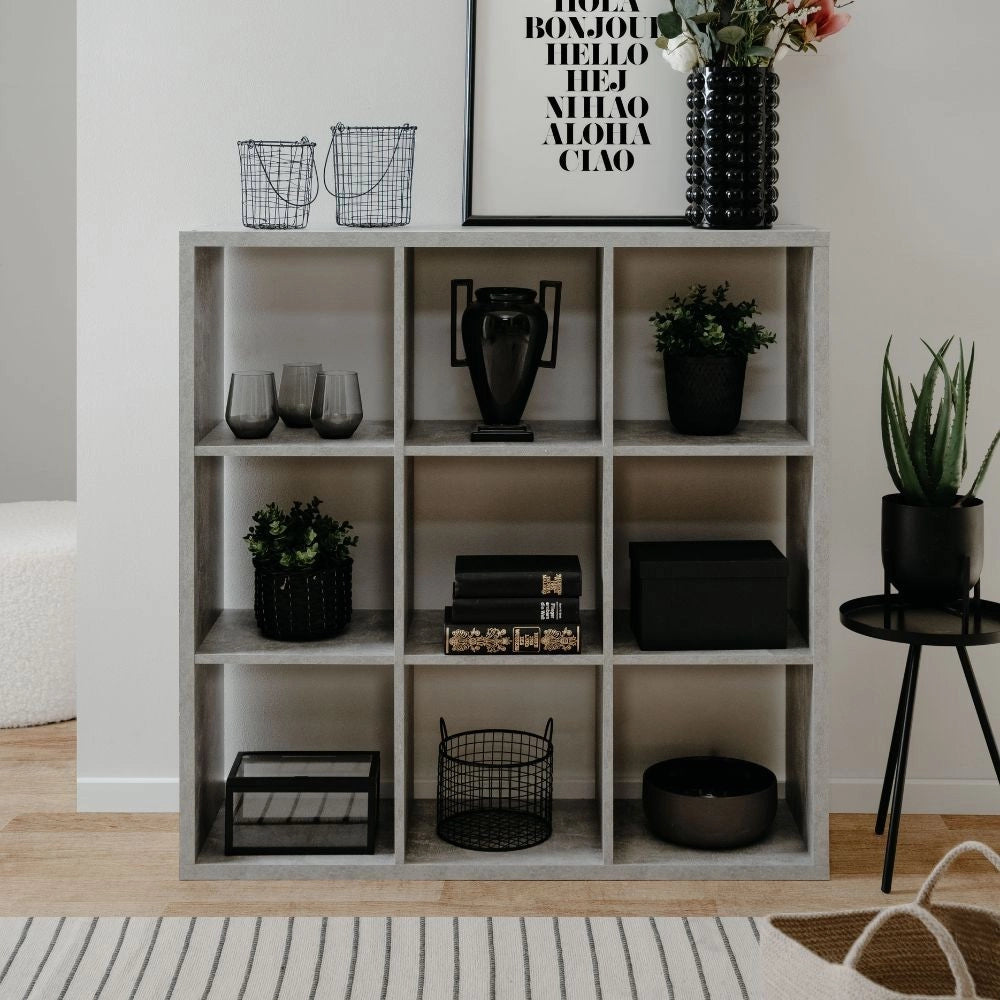 Libreria cubi divisorio Max9 colore beton